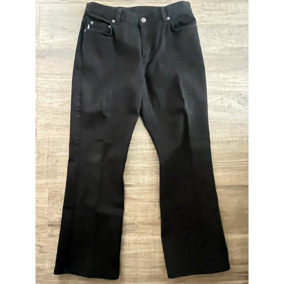 Ralph Lauren Jean Co Black Straight Leg High Rise Denim Jeans Womens 8 32 Short - Picture 1 of 6